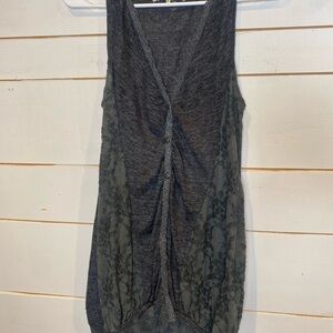 A'Reve Charcoal Sleeveless Top